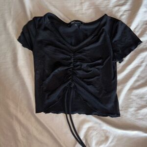Selling a black cropped tee!